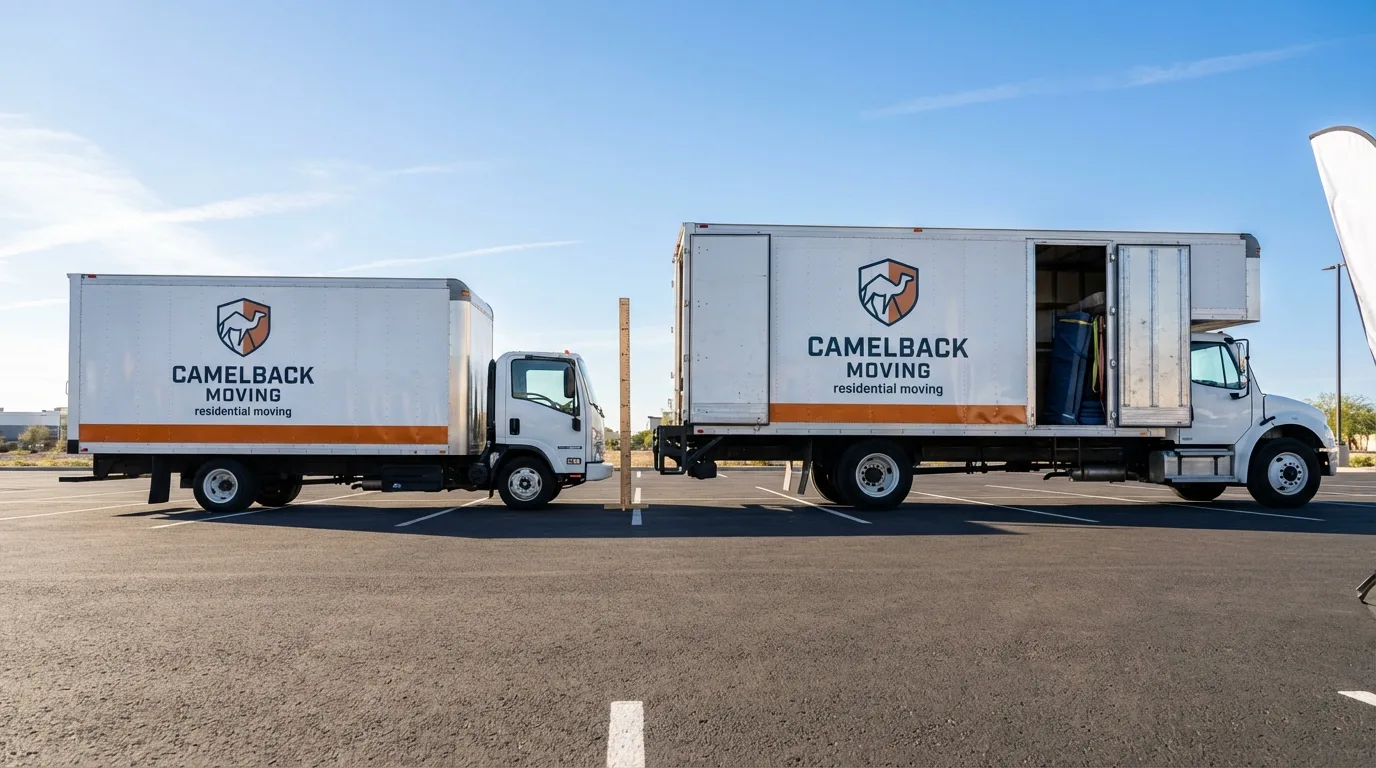 Moving truck size capacity guide in Terra Bella